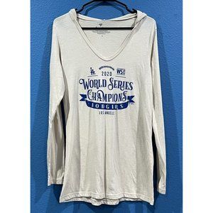 Fanatics MLB Los Angeles Dodgers 2020 World Series Thin Pullover Hoodie Large